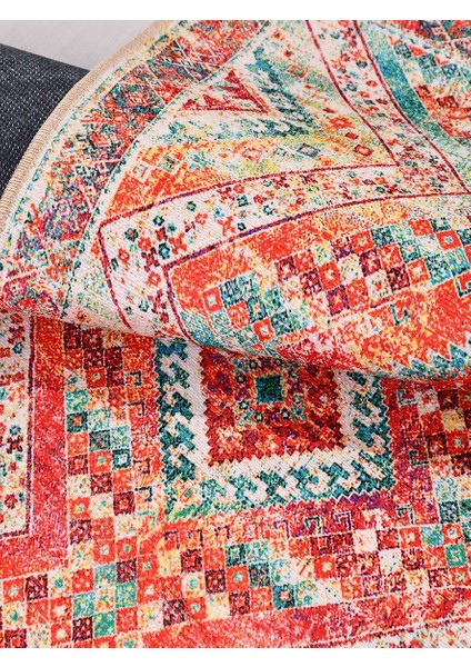 Otantik MDL892 Vintage Baskı Halı Silinebilir Yıkanabilir Salon Antre Mutfak Halı Yolluk fırsatları
