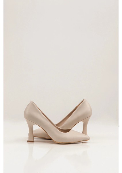 Kadın Kadeh Topuk Krem / Şık Kadın Topuklu / Rahat Kadın Topuklu/şık Ayakkabı fiyatları