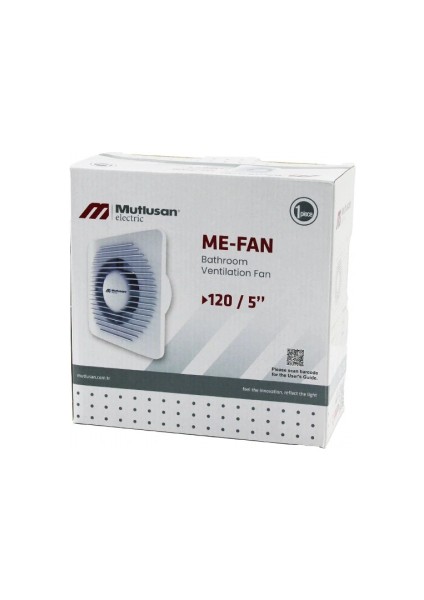 MUTLUSAN-001 211 000 120 00 00 Me-Fan 120/5&AMP;QUOT; Banyo Tuvalet Havalandırma Aspiratörü 15W 1900RPM 120M3/H (5324)