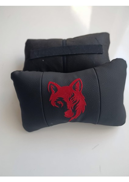 Kırmızı Kurt Logolu Ortopedik Oto Boyun Yastığı fiyatları