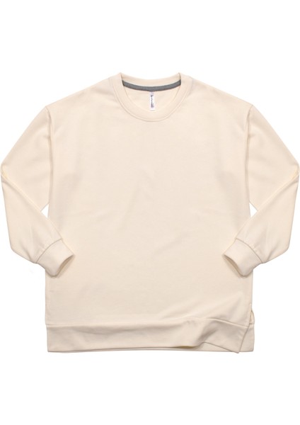 Kadın Venezia Rahat Kesim Yırtmaçlı Sıfır Yaka Sweatshirt fiyatları