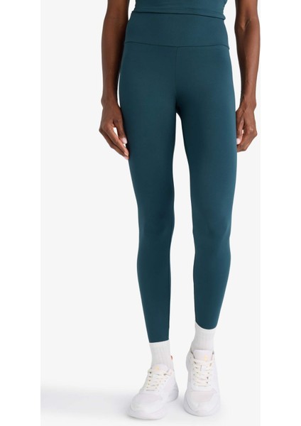 Fit Toparlayıcı Yüksek Bel Esnek Kumaş Basic Sporcu Tayt B4147AX25AU indirimleri