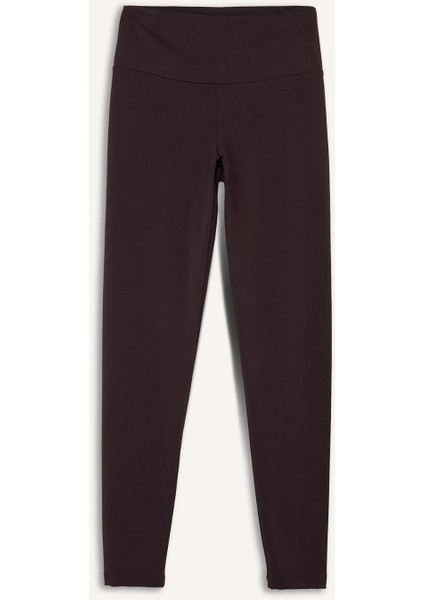 Fit Toparlayıcı Yüksek Bel Esnek Kumaş Basic Sporcu Tayt B4147AX25AU