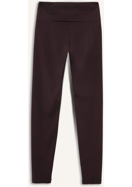 Fit Toparlayıcı Yüksek Bel Esnek Kumaş Basic Sporcu Tayt B4147AX25AU