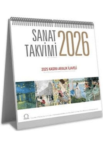 Sanat Takvimi 2026 Masa Takvimi