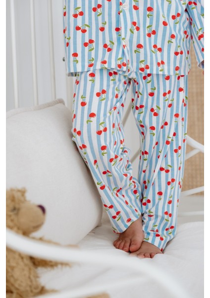 Bambu Kumaş Önden Düğmeli Kız Çocuk Pijama Takımı indirimleri