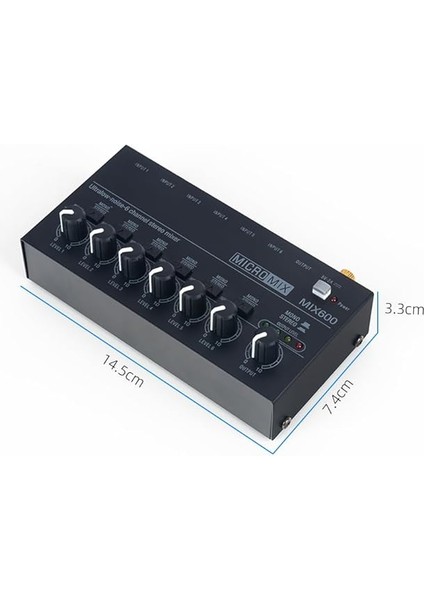 Mini Ses Mikseri Alt Karıştırma Için Stereo Hat Mikseri Gitarlar Için Ultra Düşük Gürültülü 6-Kanal Bas Klavyeler Veya Sahne Mikseri Uzantısı fırsatları