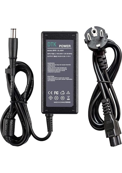 Şarj Cihazı 18,5 V 3,5 A 65 W Notebook Laptop Şarj Kablosu Ac Güç Kaynağı Hp Fişi: 【7,4 x 5,0 Mm】 Taşınabilir Bilgisayar Için Şarj Cihazı Güç Kaynağı Güç Kaynağı