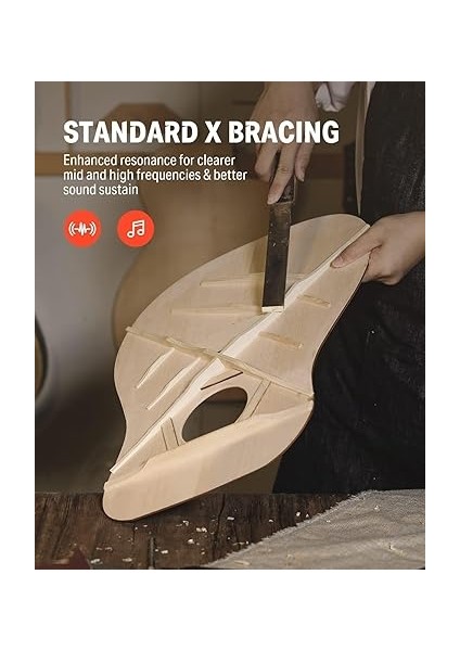 Dag-1cb Dreadnought Akustik Gitar Seti (Siyah) fırsatları