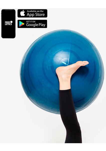 Gym/Pilates Topu - 3 Numara/75 cm - Mavi modelleri