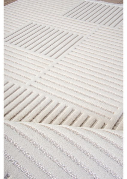 Ekru Beyaz Sisal Bukle Dokuma Hasır Makine Halısı Saçaklı Kaymaz Oturma Salon Mutfak Çocuk Oda indirimleri