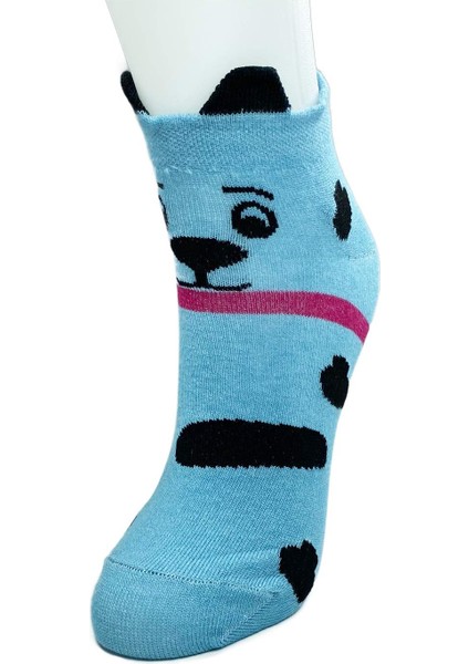 3 Çift Köpek Temalı 3 Boyutlu Kulaklı Pamuklu Yumuşak Kadın Bilek Çorap modelleri