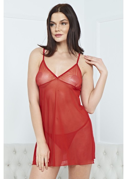 Kadın Şık Fantezi Elbise Gecelik Harness - Meleners