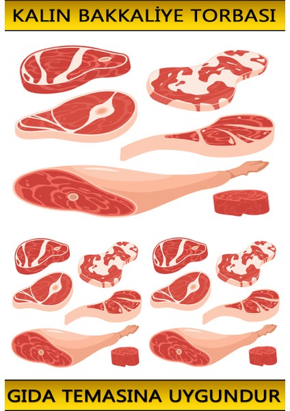 ( Yarımlık ) Kalın Bakkaliye Torbası 17 x 25 cm 1 kg 370 Adet - Gıda Temasına Uygundur indirimleri