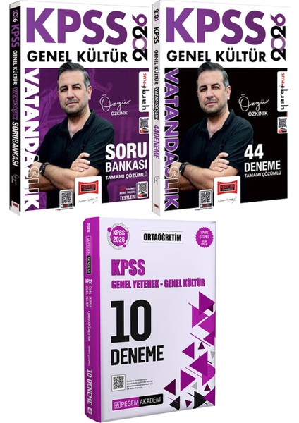 2026 Kpss Vatandaşlık Soru Bankası 44 Deneme - 2026 Kpss Ortaöğretim Çözümlü 10 Deneme