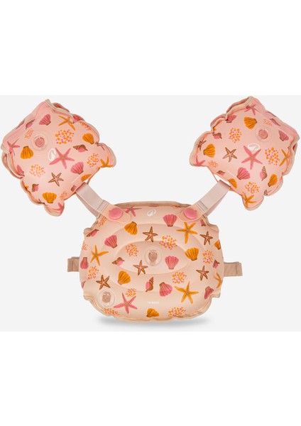 Çocuk Kolluk Kemer - 15/30 Kg - Bej - Deniz Kabuğu Desenli - Tiswim