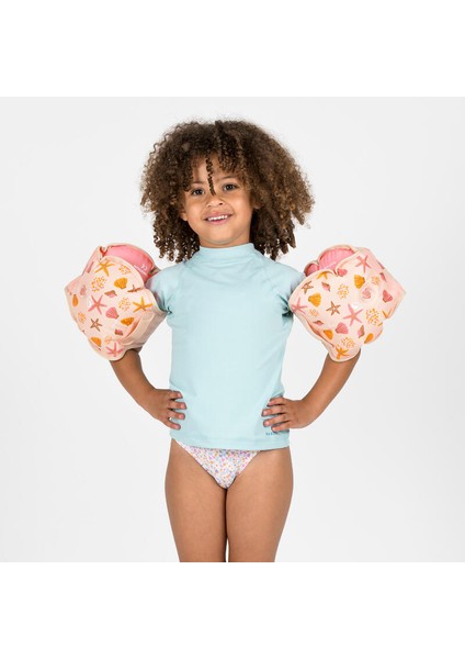 Çocuk Kolluk Kemer - 15/30 Kg - Bej - Deniz Kabuğu Desenli - Tiswim modelleri