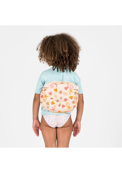 Çocuk Kolluk Kemer - 15/30 Kg - Bej - Deniz Kabuğu Desenli - Tiswim fırsatları