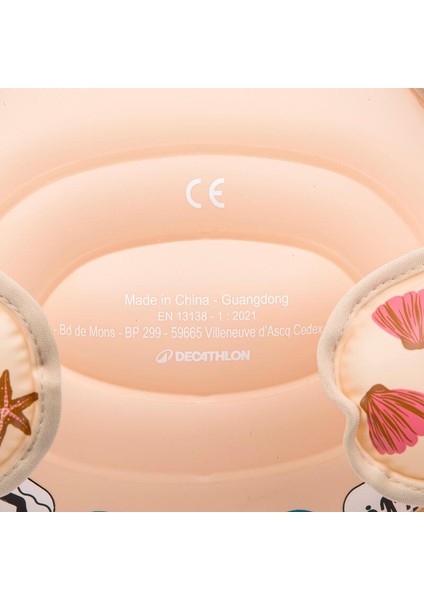 Çocuk Kolluk Kemer - 15/30 Kg - Bej - Deniz Kabuğu Desenli - Tiswim