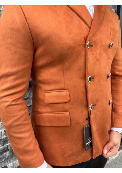 Erkek Süet Kruvaze Slim Fit Ceket fiyatları