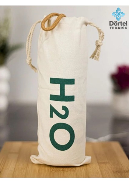 H2O Bambu Kapaklı Cam Matara Bez Kılıf Hediyeli 800 ml fırsatları