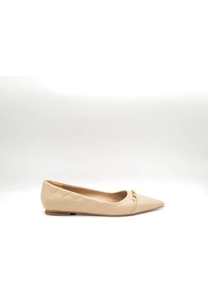 Aloria Kadın Kapitone Zincir Tokalı Babet Modern Detaylı Tasarım