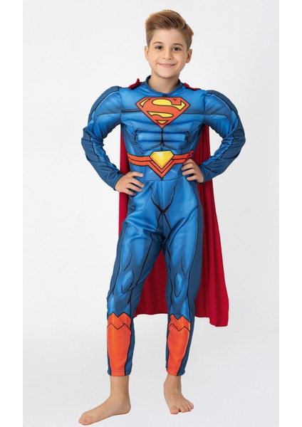 Superman Kostümü Kaslı Lisanslı fiyatları