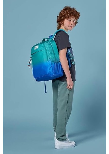 High Yeşil Saks Renk Geçişli Ilkokul Ortaokul ve Günlük Sırt Çantası - Erkek Çocuk modelleri