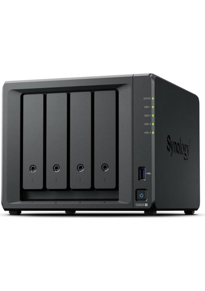 DS925+ 4 Yuvalı Diskstation (9 Bölmeye Kadar), Amd Ryzen V1500B, 4gb Ram