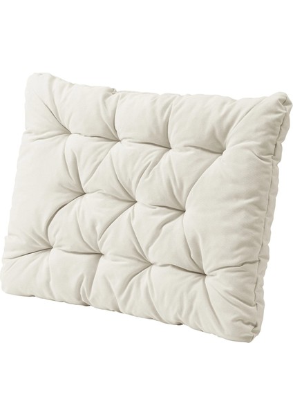 Kuddarna Dış Mekan Sırt Minderi Açık Gri Bej 62 x 44 cm