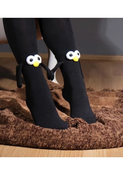 1 Çift Mıknatıslı El Ele Tutuşan Arkadaş Çorabı Unisex