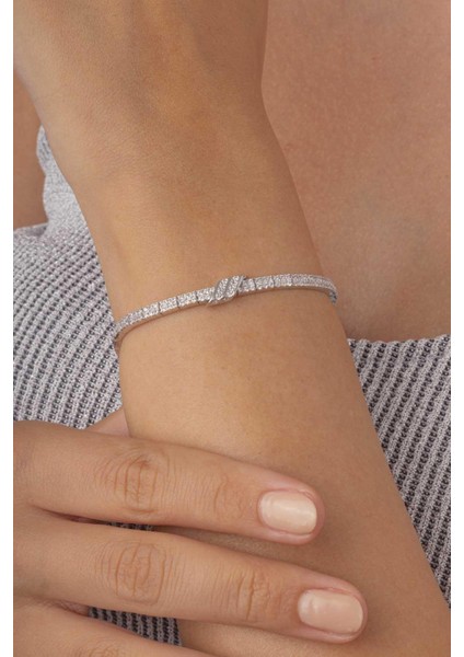 Su Yolu Kemerli 925 Ayar Gümüş Bileklik modelleri