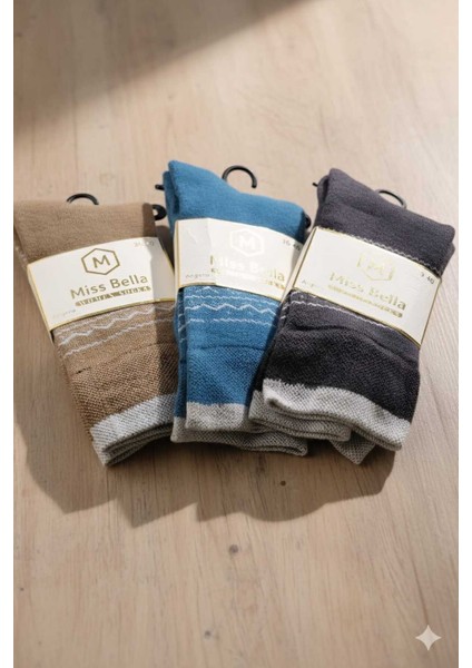 Angora Yün (Tavşan Yünü) Çorap 3 Adet