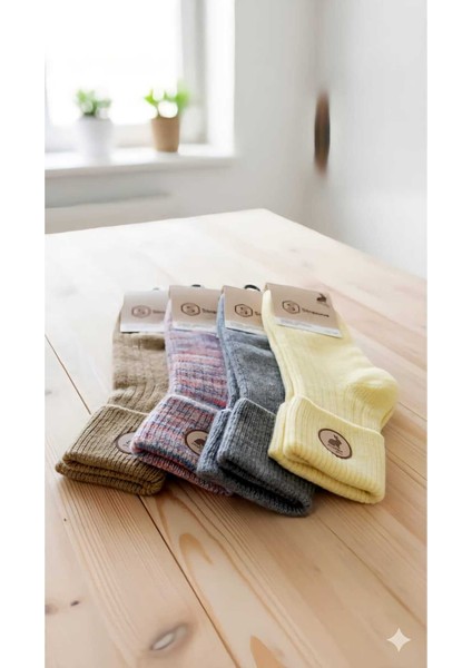 Angora Yün Çorap (4 Farklı Renk)