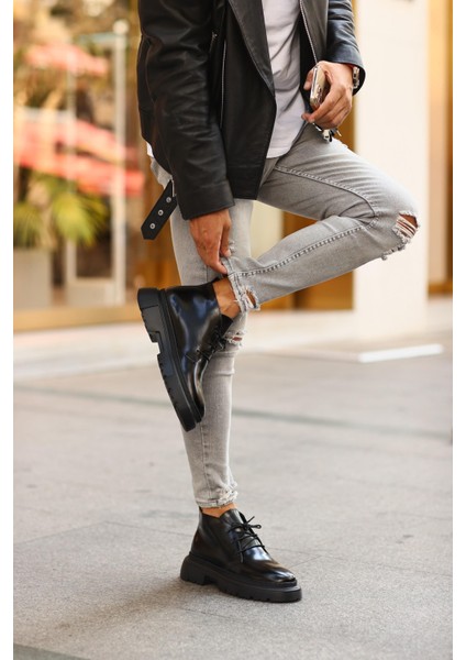 LFR-9068 Acma Merdane Bot Siyah fırsatları