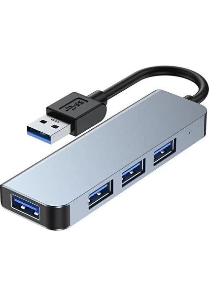 4 In 1 USB 3.0 Hub Alüminyum Gövde USB Çoklayıcı Hub BYL-2013U