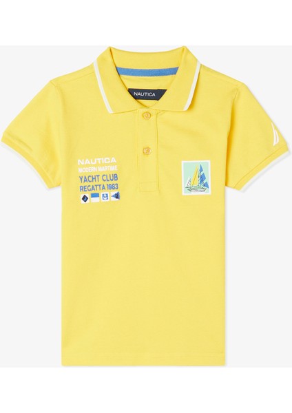 Erkek Çocuk Sarı Regular Fit Polo