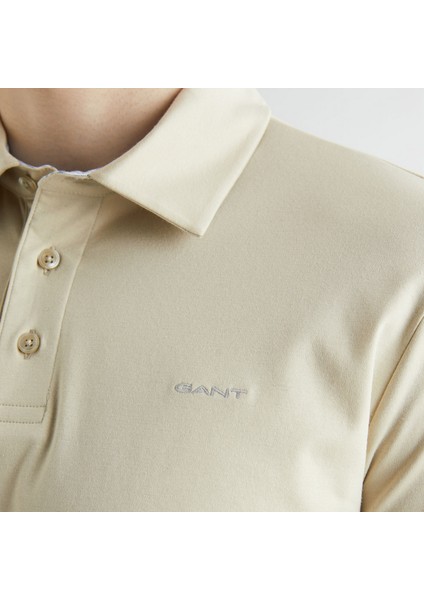 Erkek Bej Slim Fit Logolu Polo indirimleri