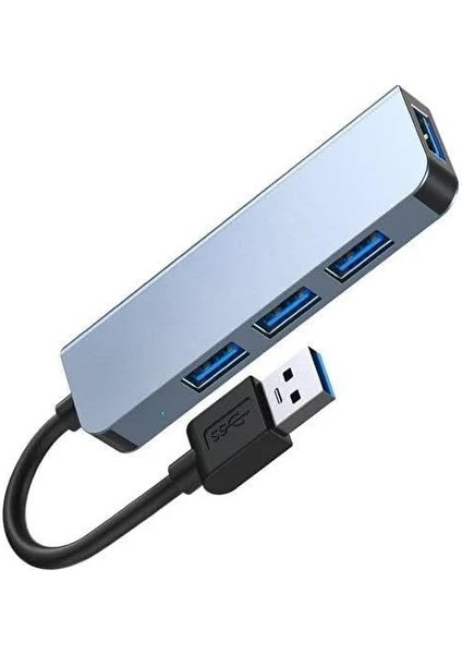 4 In 1 USB 3.0 Hub Alüminyum Gövde USB Çoklayıcı Hub BYL-2013U modelleri