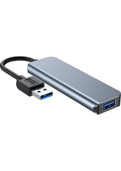4 In 1 USB 3.0 Hub Alüminyum Gövde USB Çoklayıcı Hub BYL-2013U fırsatları