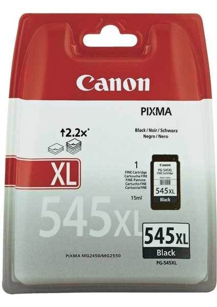 PG-545XL Black Siyah Mürekkep Kartuş MG2450-2455-2550