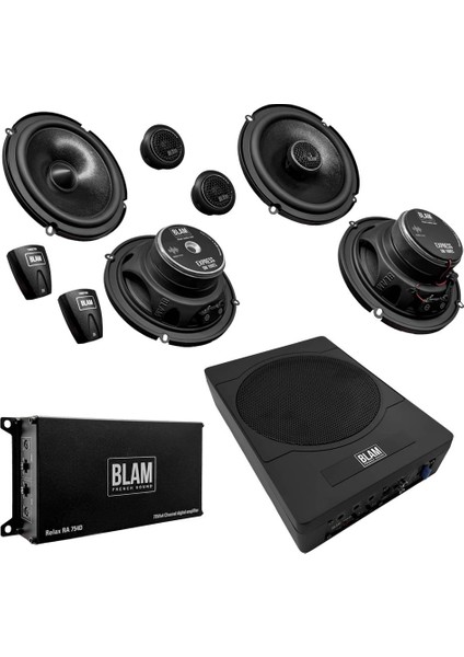 Oto Ses Sistemi Paketi - Komponent - Koaksiyel - Amfi- Subwoofer