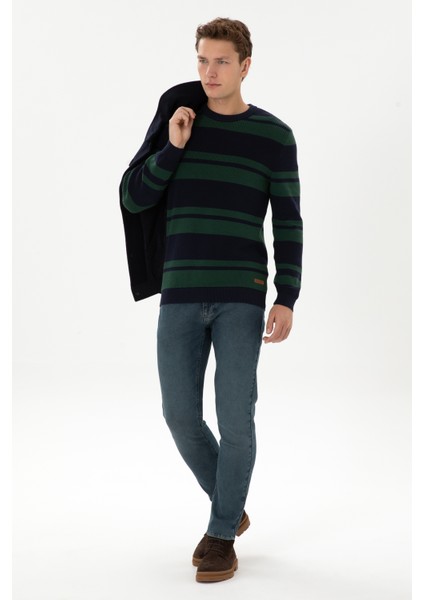 Erkek Lacivert Kazak /triko 50314952-VR033 fırsatları