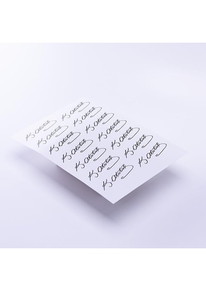 Kemal Atatürk Imza Temalı Sticker, A5 2 Adet