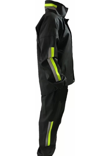 Motorcu Kurye Su Geçirmez Yağmurluk Takım - Siyah fırsatları