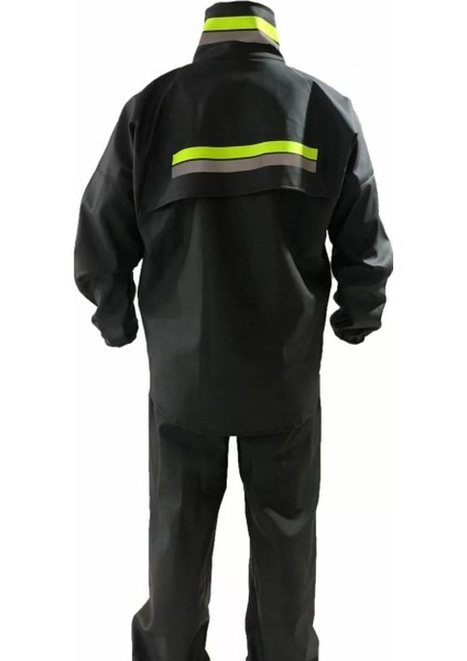 Motorcu Kurye Su Geçirmez Yağmurluk Takım - Siyah indirimleri