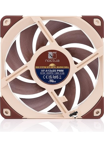 NF-A12X25 Pwm, Premium Sessiz Fan, 4-Pin (120 Mm, Kahverengi) modelleri