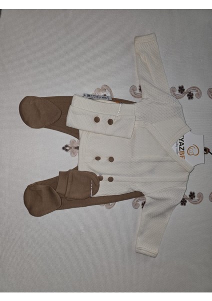 Düğme Detaylı 5li Erkek Hastane Çıkışı Zıbın Set fiyatları