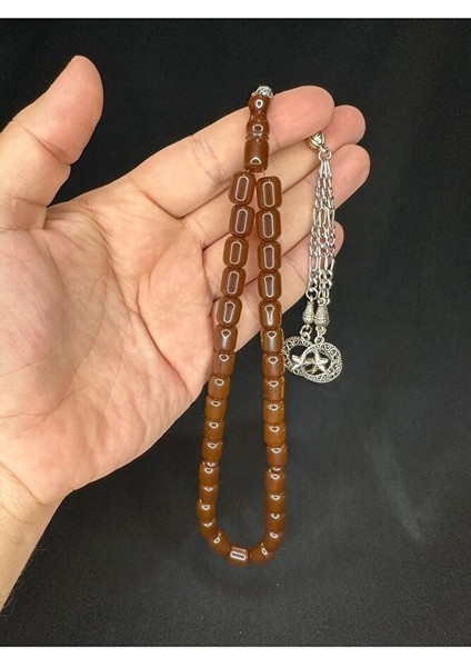 Toz Kehribar Tesbih Kahverengi Renkli Kapsül Kesim 11MMX8,5MM T-566 fırsatları