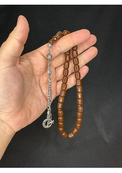 Toz Kehribar Tesbih Kahverengi Renkli Kapsül Kesim 11MMX8,5MM T-566 indirimleri